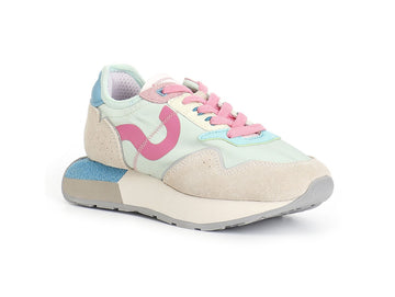 CafèNoir Multicolor Women's Running Sneaker with Platform Sole