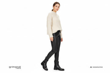 Outfit Urban Stivaletti Neri - AI-Generated Model