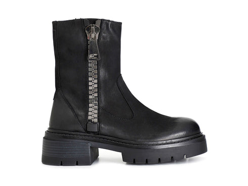 CafèNoir Stivaletti Neri con Maxi Zip: Tendenza Autunno/Inverno C1FB7001-N001