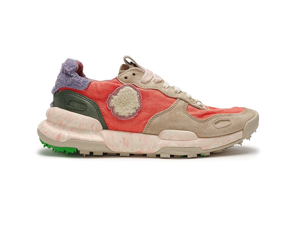 Satorisan Scarpe Chacrona Donna Primavera Estate in Lino Rosa