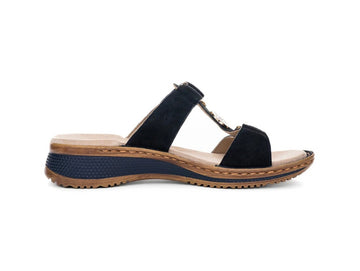 Ara Ciabatta Hawaii in Suede Blu Navy con Tecnologia HighSoft 29003-95
