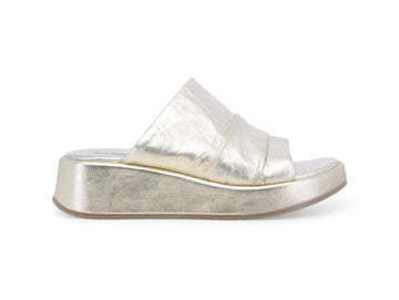 Melluso Ciabatta Donna con Zeppa Platform in Pelle Metallizzata K35301Z-251632
