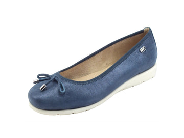 Valleverde Ballerinas Bow Spring Summer Wedge Leather