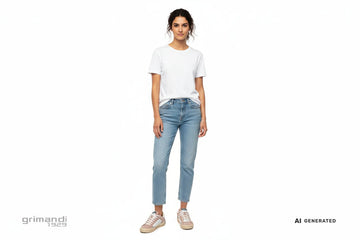 Outfit denim jeans - AI-Generated Model