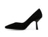 Melluso Pumps in Black Suede with High Sculptural Heel