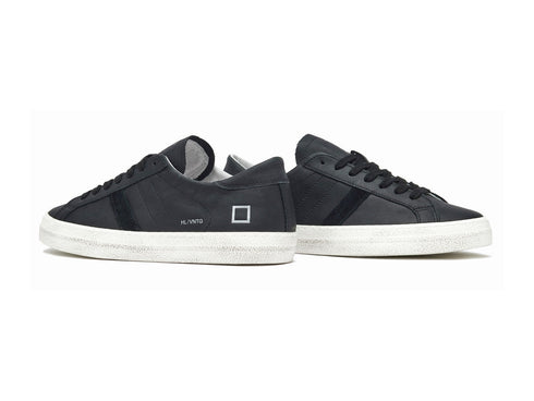 D.A.T.E. Women's Shoes HILL LOW Vintage Calf Black