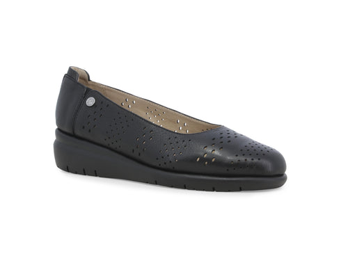 Melluso Women's Pumps with Wedge in Perforated Leather