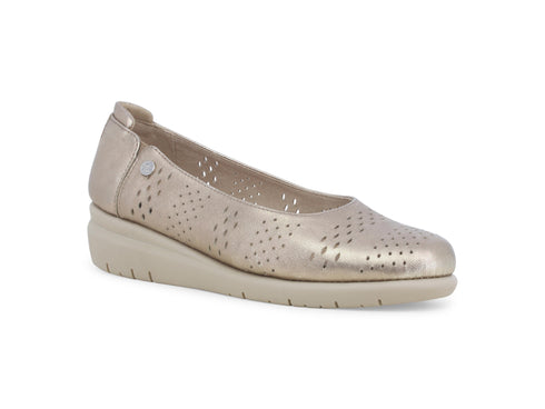 Melluso Women's Pumps with Wedge in Perforated Leather