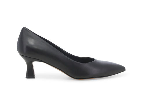 Melluso Décolleté Tacco Medio Rocchetto Tomaia Pelle Nera D5186W-239897