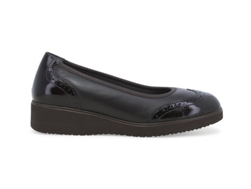 Melluso Décolleté Comfort Invernale Zeppa Tomaia Pelle Marrone R35108W-244464