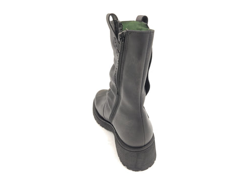 Felmini Boots Fall Winter Side Zip Leather Upper