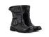 Felmini Stivaletti Biker Donna in Pelle Nera Vintage
