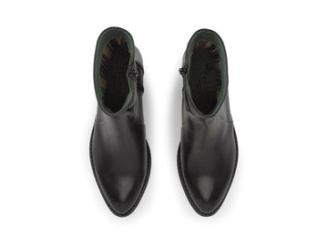 Felmini Women's Minimal Black Leather Ankle Boots F/W