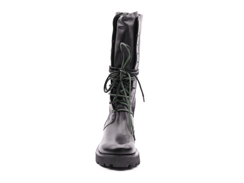 Felmini Boots Lace with Back Zipper Leather Upper