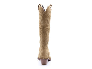 Felmini Western Boots Embroidery Suede Leather Upper