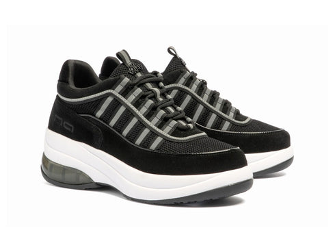 Fornarina Sneaker UP Nera Sportiva con Platform