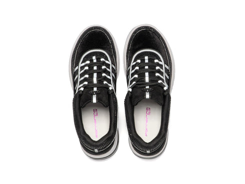 Fornarina Sneaker UP Nera con Strass e Platform A/I