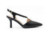 Francesco Milano Slingback Punta Sfilata con Design Asimmetrico Nero A08-13A-NE