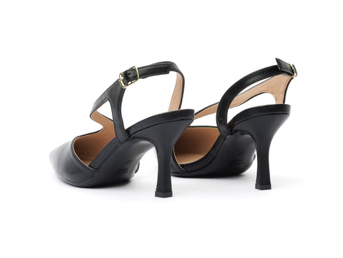 Francesco Milano Slingback Pointed Toe with Asymmetric Design