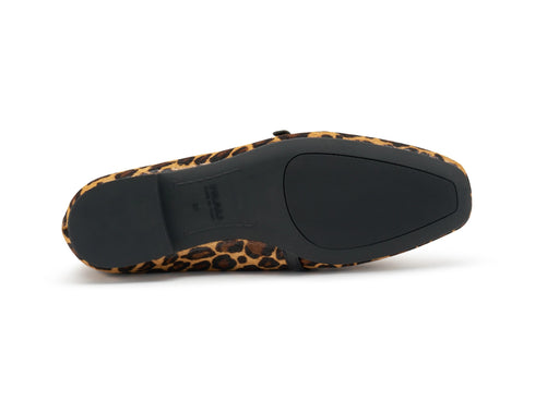 Frau Ballerinas Made in Italy Strap Upper Leopard Leather