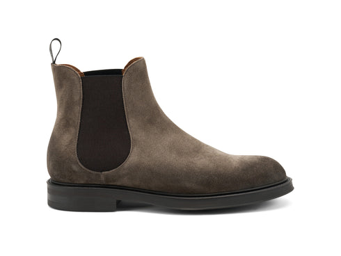 Frau Uomo Stivaletti Chelsea Invernali Tomaia Camoscio Beige Visone 73C3