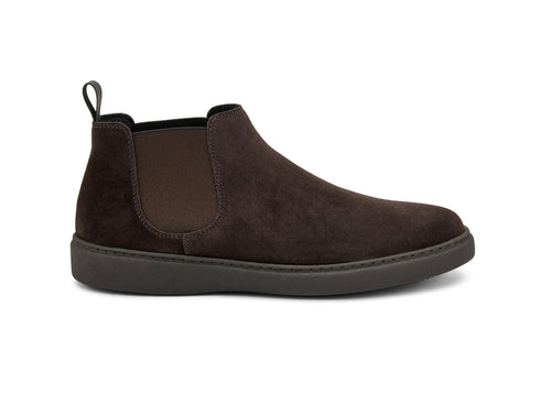 Frau Chelsea Boot Uomo "City" in Scamosciato Testa di Moro 19A6