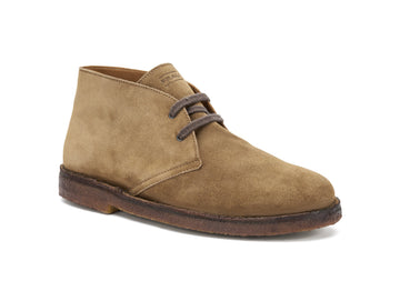 Frau Men's Suede Desert Boot in Beige