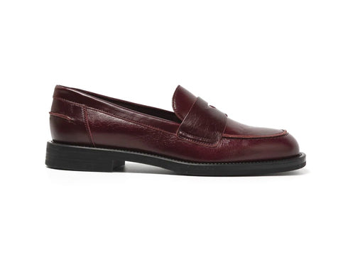Frau Mocassino Donna Classico in Pelle Bordeaux 90Q2