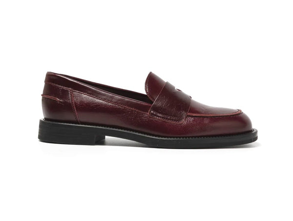 Frau Mocassino Donna Classico in Pelle Bordeaux 90Q2