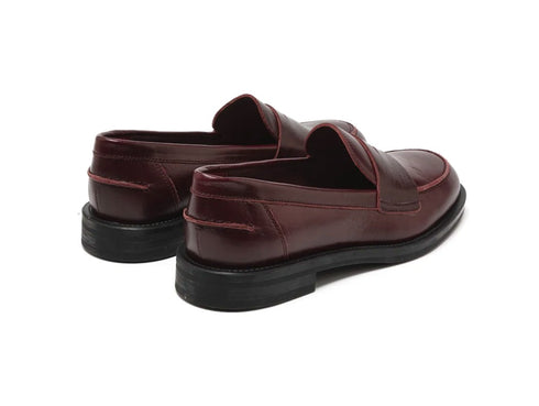 Frau Mocassino Donna Classico in Pelle Bordeaux