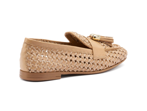 Frau Mocassini Casual Chic con Nappine Pelle Intrecciata