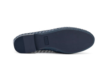Frau Low Heel Loafers with Woven Leather Tassels