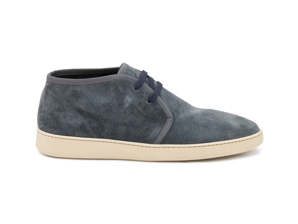 Frau Uomo Polacchini Estivi Sfoderati Tomaia Camoscio Blu Grigio 24B5-siberia