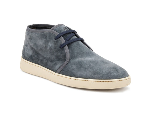 Frau Men's Unlined Summer Ankle Boots with Suede Upper