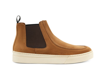 Frau Uomo Stivaletti Chelsea Boots Tomaia Pelle Scamosciata Marrone Cuoio 29A6