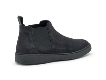 Frau Chelsea Boot for Men "City" in Blue Suede