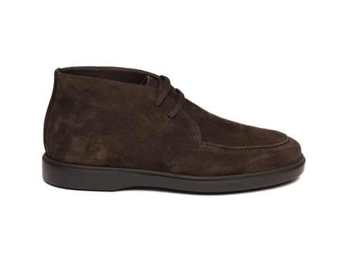 Frau Uomo Polacchino Stringato Autunno Inverno Tomaia Camoscio Marrone 20C3