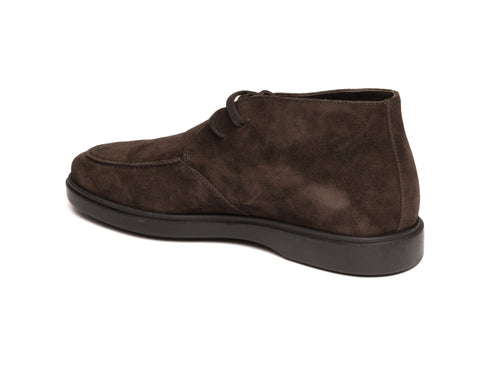 Frau Men's Lace-Up Ankle Boot Fall Winter Suede Leather Upper