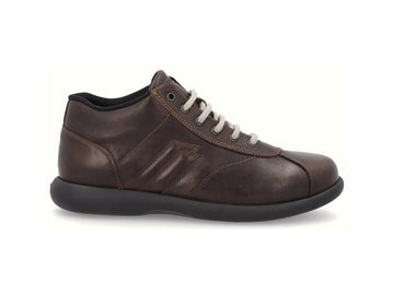 Frau Scarpe Alte Uomo Comfort in Pelle Marrone Slavato A27D4
