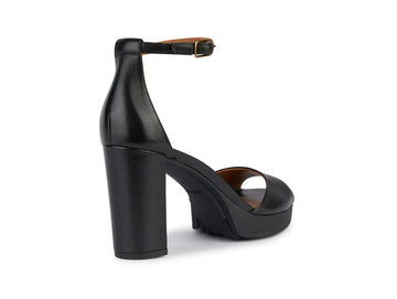Geox Pleasure High Sandals Ankle Strap Leather Upper
