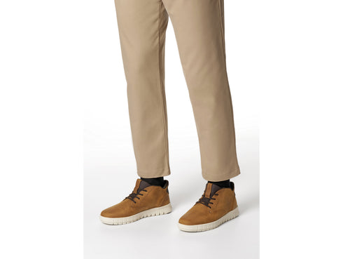 Geox Polacchino Uomo Flextride Plus Fast In Pelle Marrone