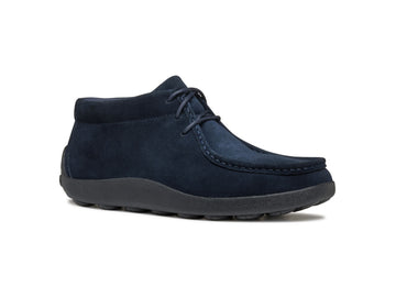 Geox Men's Spherica EC14 Ankle Boot in Navy Blue Suede