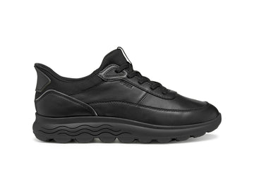 Geox Sneaker Donna Spherica Plus in Pelle Total Black d567mb