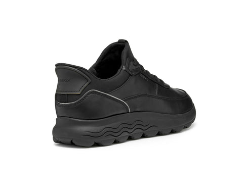 Geox Sneaker Donna Spherica Plus in Pelle Total Black