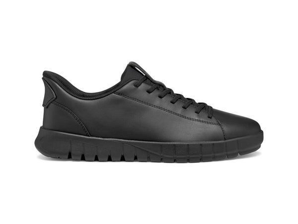Geox Sneaker Uomo Fast In Flextride Plus in Pelle Nera U56MAA