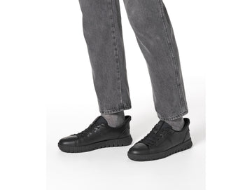 Geox Sneaker Uomo Fast In Flextride Plus in Pelle Nera