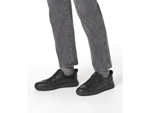 Geox Sneaker Uomo Fast In Flextride Plus in Pelle Nera