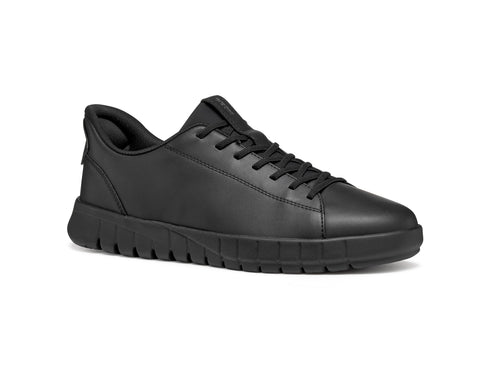 Geox Sneaker Uomo Fast In Flextride Plus in Pelle Nera