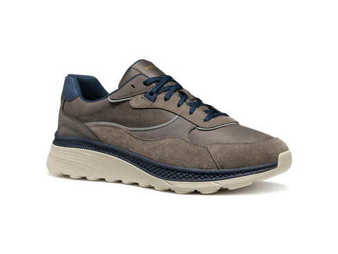 Geox Sneaker Uomo Spherica Actif X1 in Pelle e Camoscio