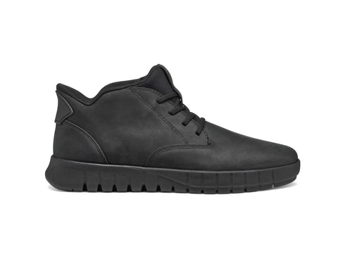 Geox Polacchino Uomo Flextride Plus in Pelle Nera U56MAB